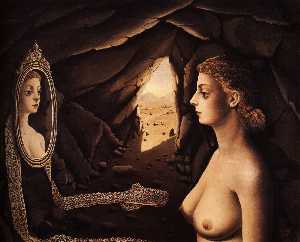 Paul Delvaux - Woman in a Cave