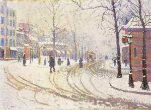 Paul Signac - Boulevard de Clichy 1886