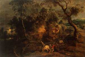 Peter Paul Rubens - Landscape with Stone Carriers