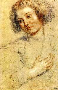 Peter Paul Rubens - Head and Right Hand of a Woman