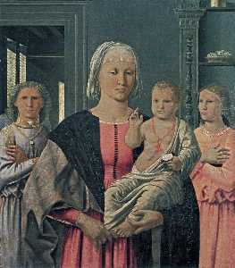 Piero Della Francesca - Madonna of Senigallia with Child and Two Angels