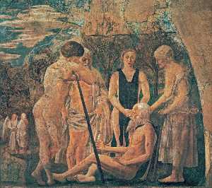 Piero Della Francesca - Death of Adam (detail)