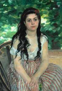 Pierre-Auguste Renoir - In summer (The Gypsy)