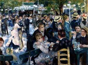Pierre-Auguste Renoir - Dance at the Moulin de la Galette - (Buy fine Art Reproductions)