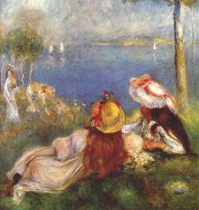 Pierre-Auguste Renoir - Girls on the seashore