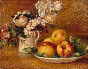 Pierre-Auguste Renoir - Apples and Flowers