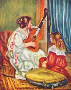 Pierre-Auguste Renoir - Woman with a guitar