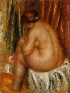Pierre-Auguste Renoir - After Bathing (nude study)