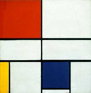 Piet Mondrian - Composition C (No.III) with Red, Yellow and Blue