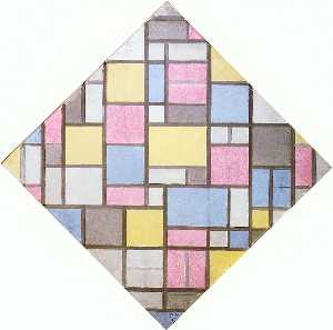 Piet Mondrian - Composition with Grid VII