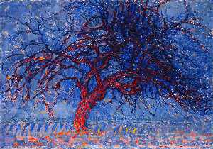 Piet Mondrian - Avond (Evening): The Red Tree