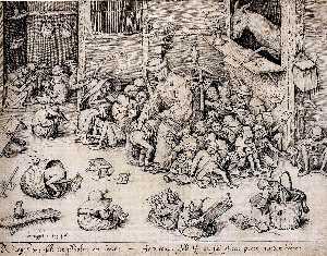 Pieter Bruegel The Elder - The Ass in the School