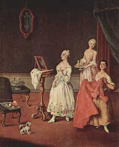 Pietro Longhi - Lady at her Toilette