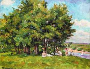 Pyotr Konchalovsky - Swimming in the afternoon. (The Sun).
