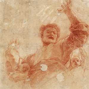 Raphael (Raffaello Sanzio Da Urbino) - Study of God the Father