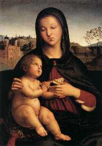 Raphael (Raffaello Sanzio Da Urbino) - Madonna and Child