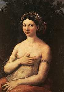 Raphael (Raffaello Sanzio Da Urbino) - The Portrait of a Young Woman (La fornarina)