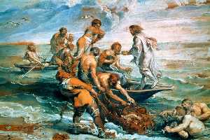 Raphael (Raffaello Sanzio Da Urbino) - Miraculous Draught of Fishes