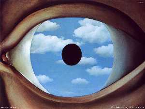 Rene Magritte - The false mirror