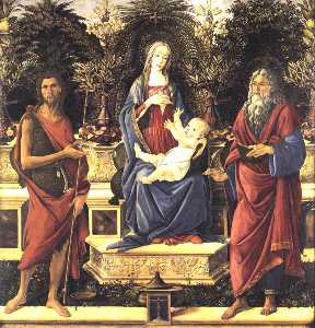 Sandro Botticelli - The Virgin and Child Enthroned