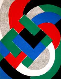 Sonia Delaunay (Sarah Ilinitchna Stern) - Composition with green and blue
