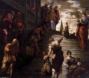 Tintoretto (Jacopo Comin) - The Presentation of the Virgin