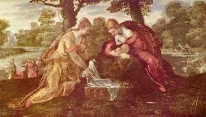 Tintoretto (Jacopo Comin) - Finding of Moses