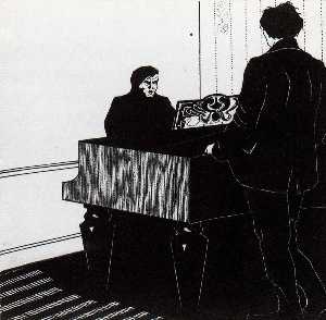 Umberto Boccioni - Pianist and Listener