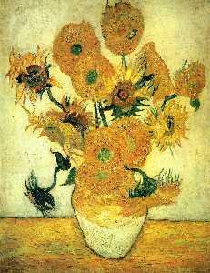 Vincent Van Gogh - Still Life - Vase with Fourteen Sunflowers
