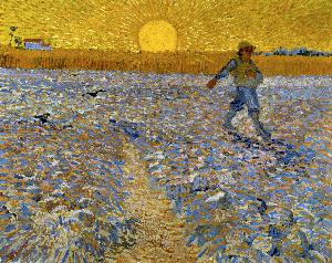 Vincent Van Gogh - The Sower (Sower with Setting Sun) - (buy oil painting reproductions)
