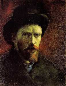 Vincent Van Gogh - Self-Portrait with Dark Felt Hat