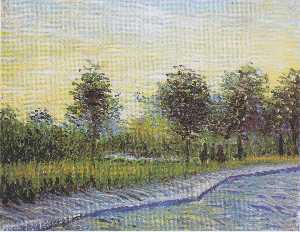 Vincent Van Gogh - Way in the Voyer d-Argenson Park in Asnieres