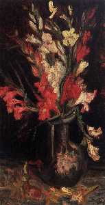 Vincent Van Gogh - Vase with Red Gladioli