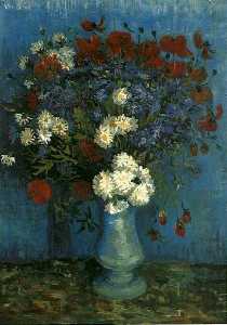 Vincent Van Gogh - Still Life: Vase with Cornflowers and Poppies