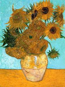Vincent Van Gogh - Still Life - Vase with Twelve Sunflowers