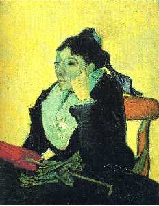 Vincent Van Gogh - Portrait of Madame Ginoux (L-Arlesienne)