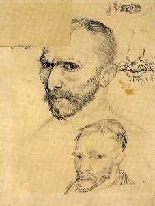 Vincent Van Gogh - Two Self-Portraits and Several Details