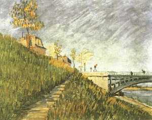 Vincent Van Gogh - Banks of the Seine near Pont de Clichy