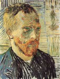 Vincent Van Gogh - Self-Portrait with a Japanese Print