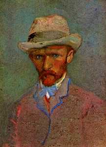 Vincent Van Gogh - Self-Portrait with Gray Felt Hat