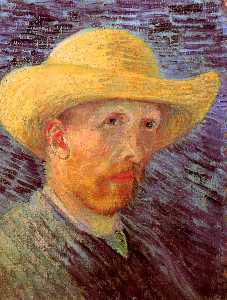 Vincent Van Gogh - Self-Portrait with Straw Hat