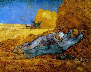 Vincent Van Gogh - Noon - Rest from Work (after Millet)