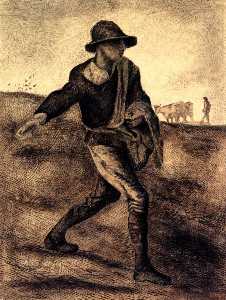 Vincent Van Gogh - Sower (after Millet)