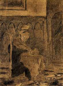 Vincent Van Gogh - Old Woman Asleep after Rops