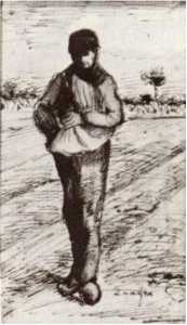 Vincent Van Gogh - Sower with Hand in Sack