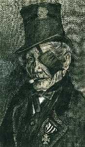 Vincent Van Gogh - Orphan Man in Sunday Clothes with Eye Bandage