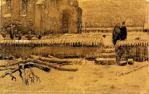 Vincent Van Gogh - Churchyard in Winter