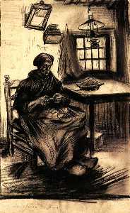 Vincent Van Gogh - Woman Shelling Peas