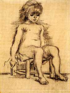 Vincent Van Gogh - Seated Girl Seen from the Front