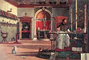 Vittore Carpaccio - Vision of St. Augustine